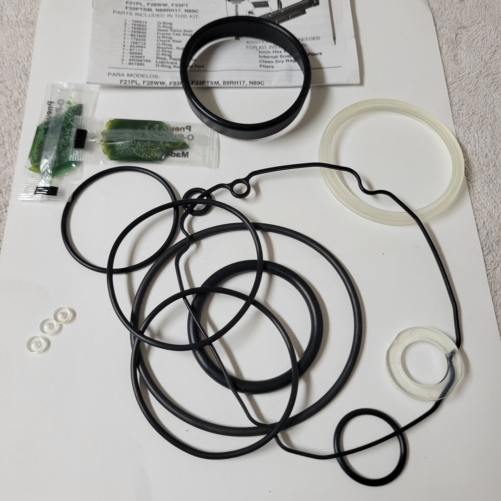 Bostitch N89ORK OEM O-Ring Maintenance Kit For N89C, F21PL, F28WW, F33PT Nailers