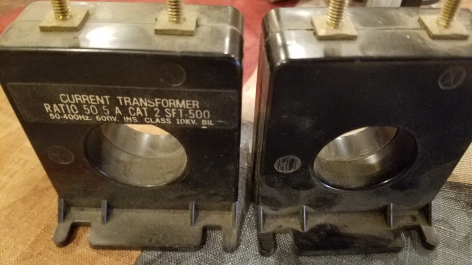 EIL Instruments, 5-SFT-500, Current Transformer, 50:5, 600VAC, 50-400Hz