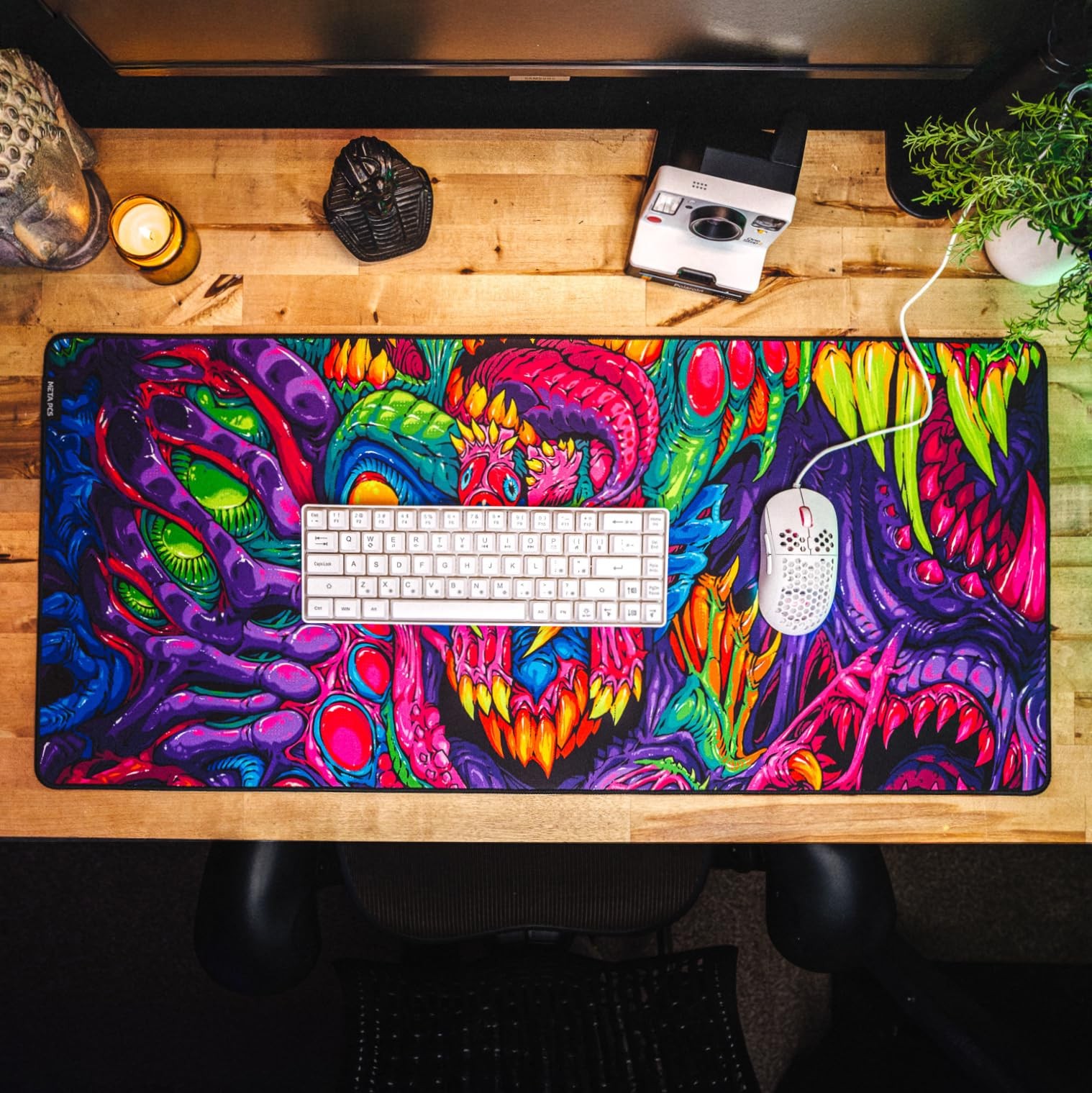 META PCS – Hyperbeast Extended Gaming Mousepad – 35.4″ x 15.7″, Full-color