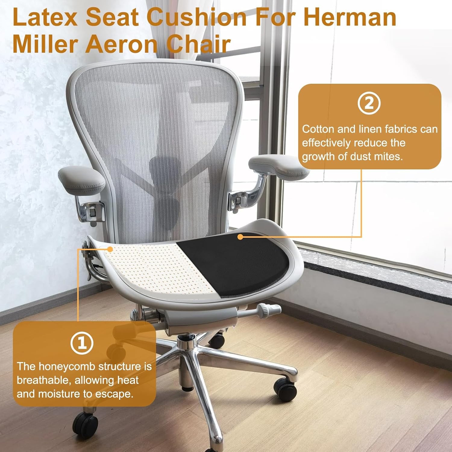 Herman Miller Aeron Chair Natural Latex Cushion Ergonomic Office Chair Seat