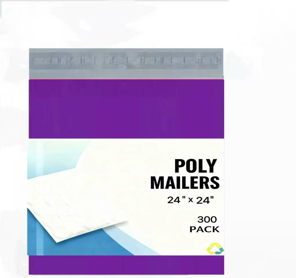 #8 24×24 Poly Mailers Plastic Mailing Envelopes Shipping Bags PURPLE 300 Pieces