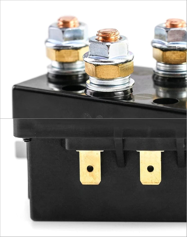 Solenoid Relay, 12V 500A Winch Relay Solenoid Replacement Contactor for 8000-150