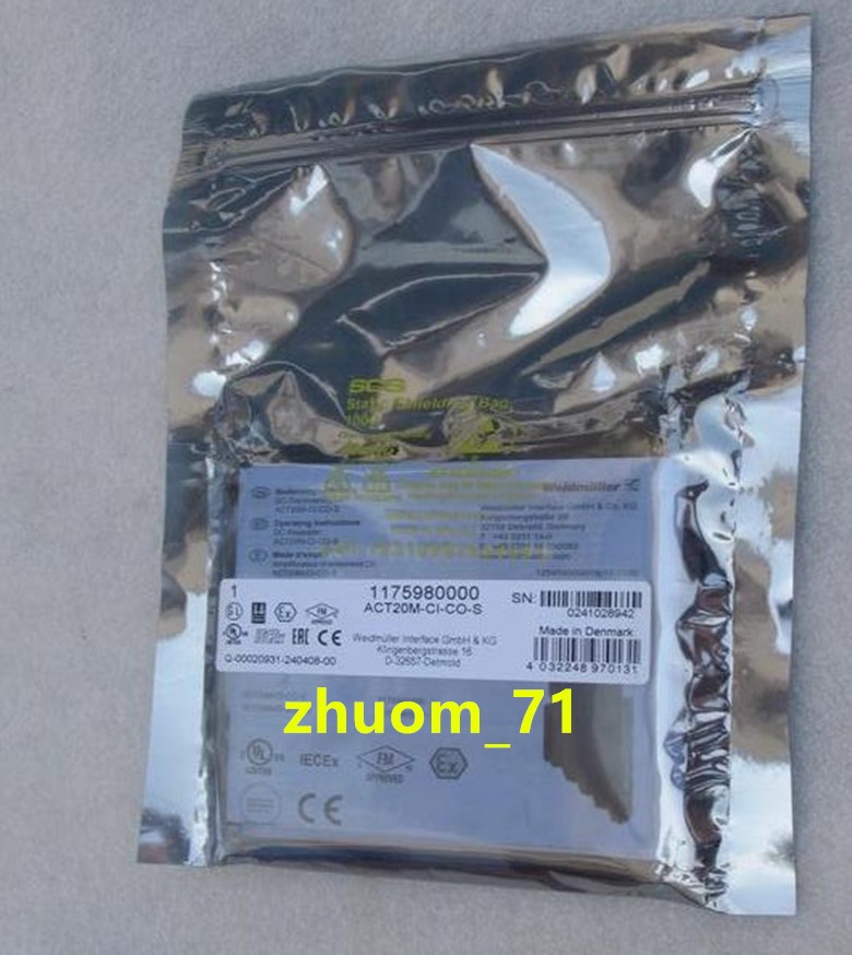 1PC Weldmuller signal transmitter ACT20M-CI-CO-S 1175980000