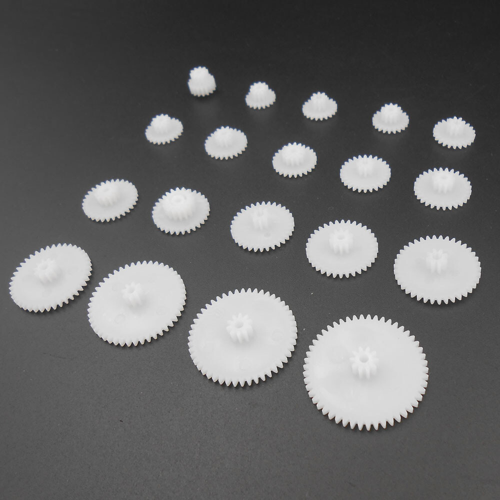 5 Bags X 19 Kinds 19Pcs 0.5Mod Double Gear Reduction Gear Bore 2.05MM 1.95MM 2MM