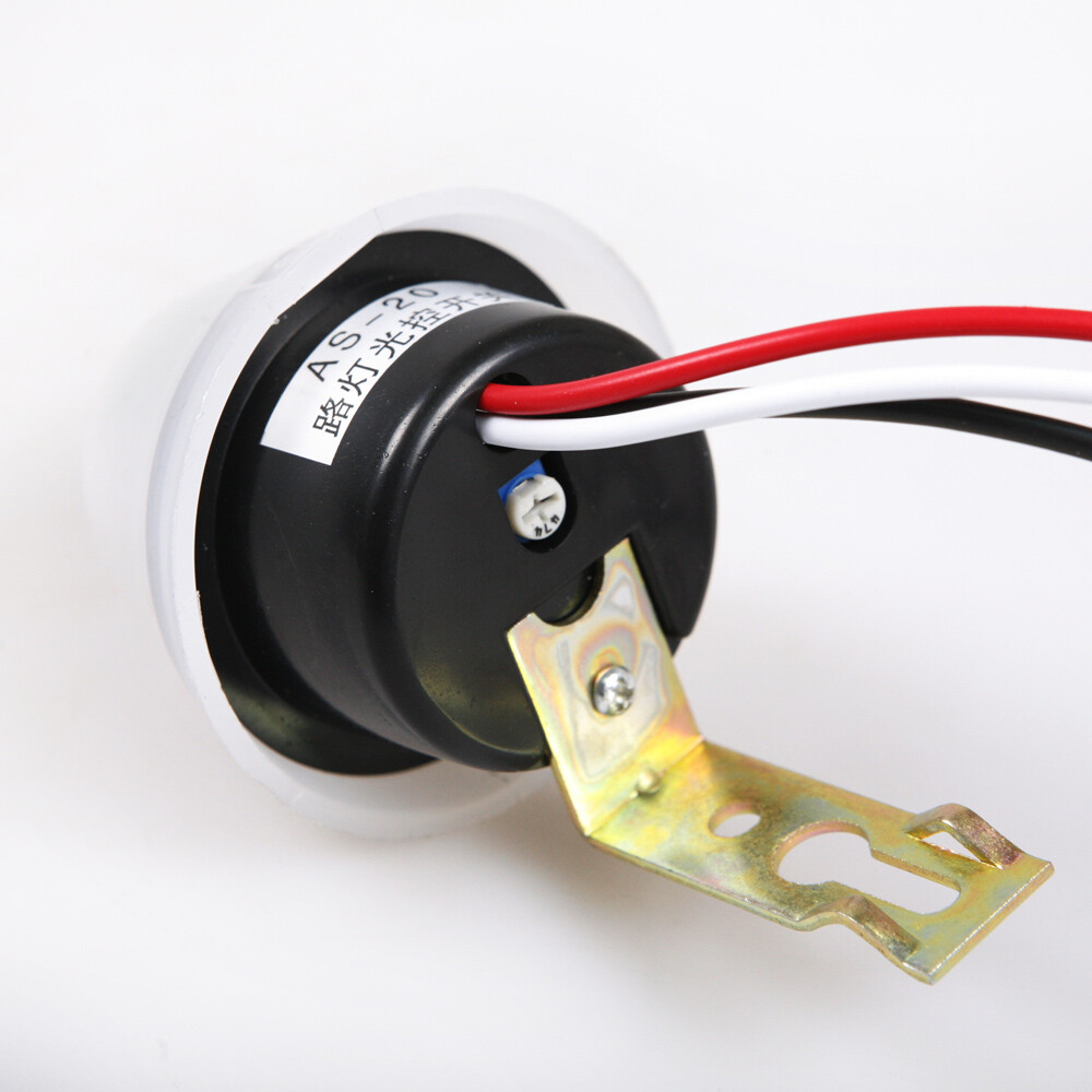 2PCS DC/AC 12V Auto On Off Light Photocell Switch Control Dark To Dawn Sensor US
