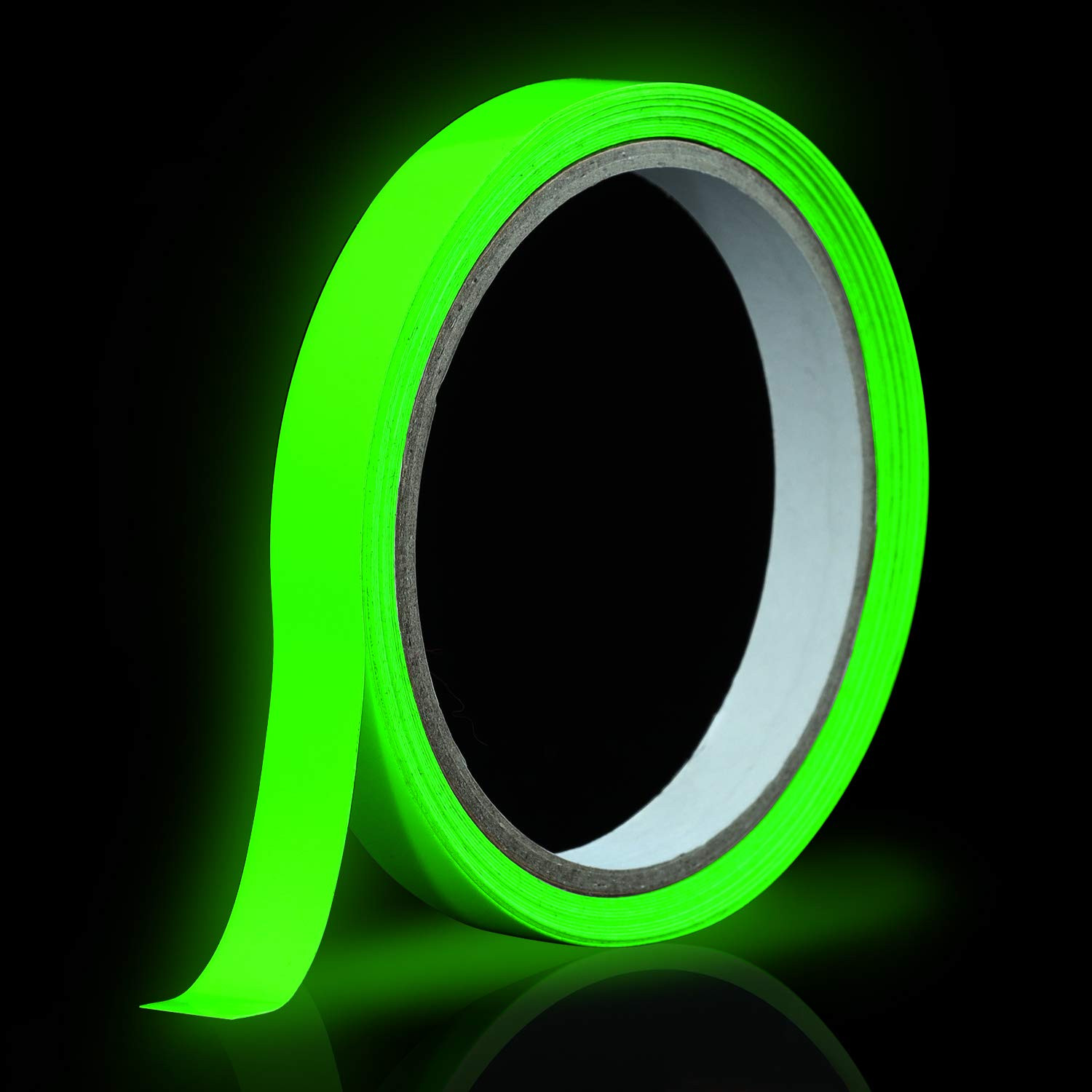 0.5 Inch X 10FT Glow in the Dark Tape Lasting Bright for Green Neon Tape Waterp