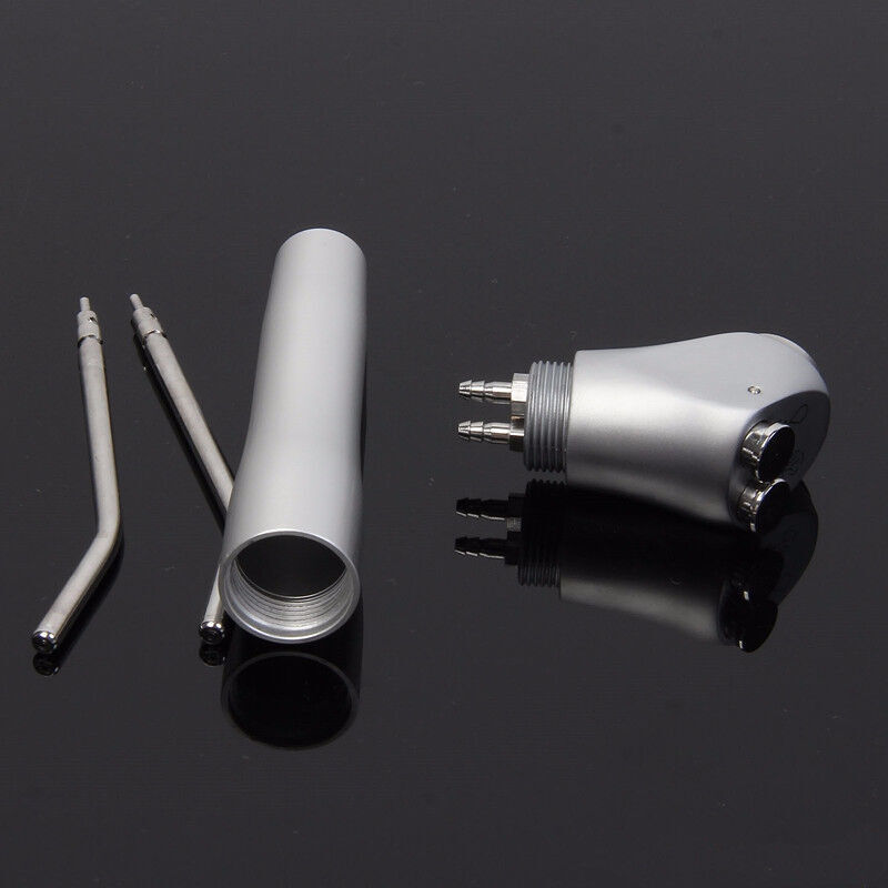 Dental 3 Way Air Water Spray Triple Syringe Handpiece w/ 2 Nozzles Tips Tubes US