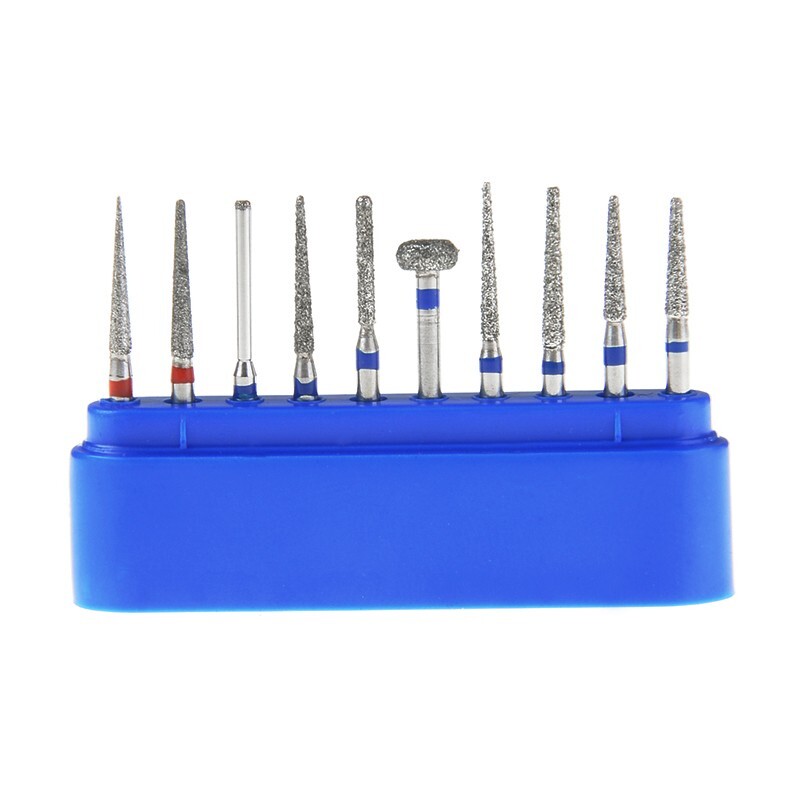 3 Sets Fresas Dental Diamante para Preparación de Coronas y Puentes Dientes