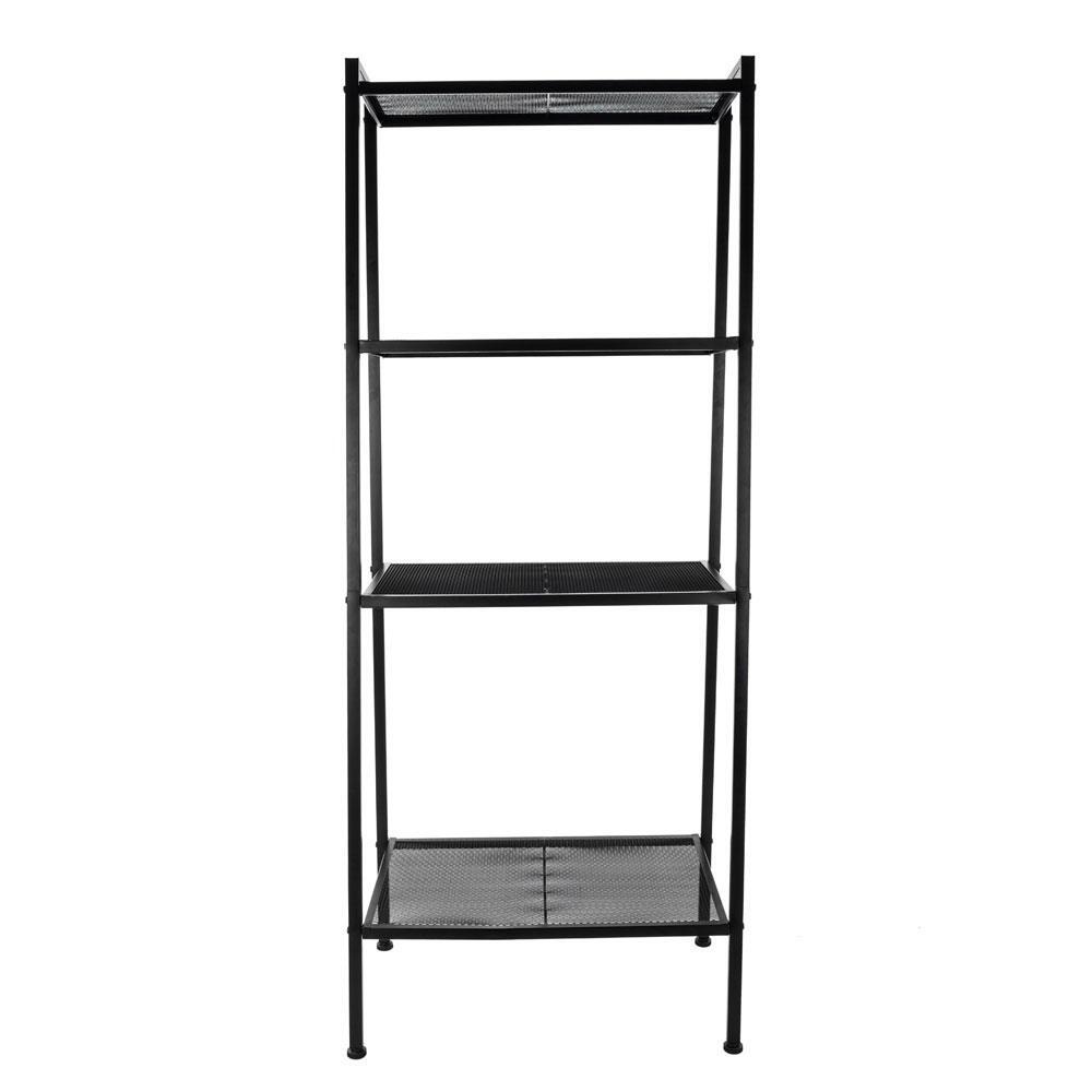 4 Tier Leaning Ladder Shelf Bookcase Bookshelf Storage Shelves Unit Organizer