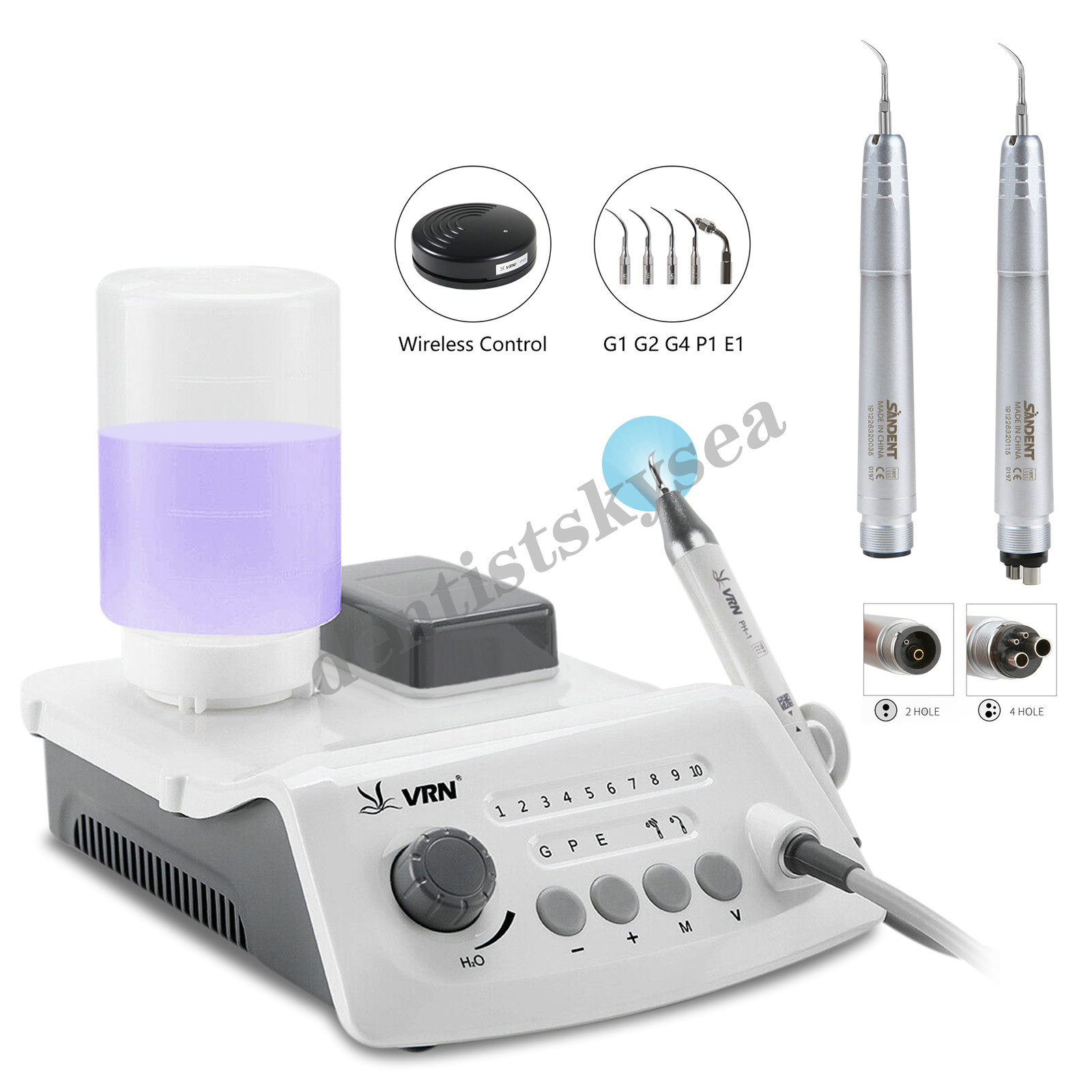 Air Scaler Handpiece 2/4Hole Dental Ultrasonic Scaler LED Handpiece FXA