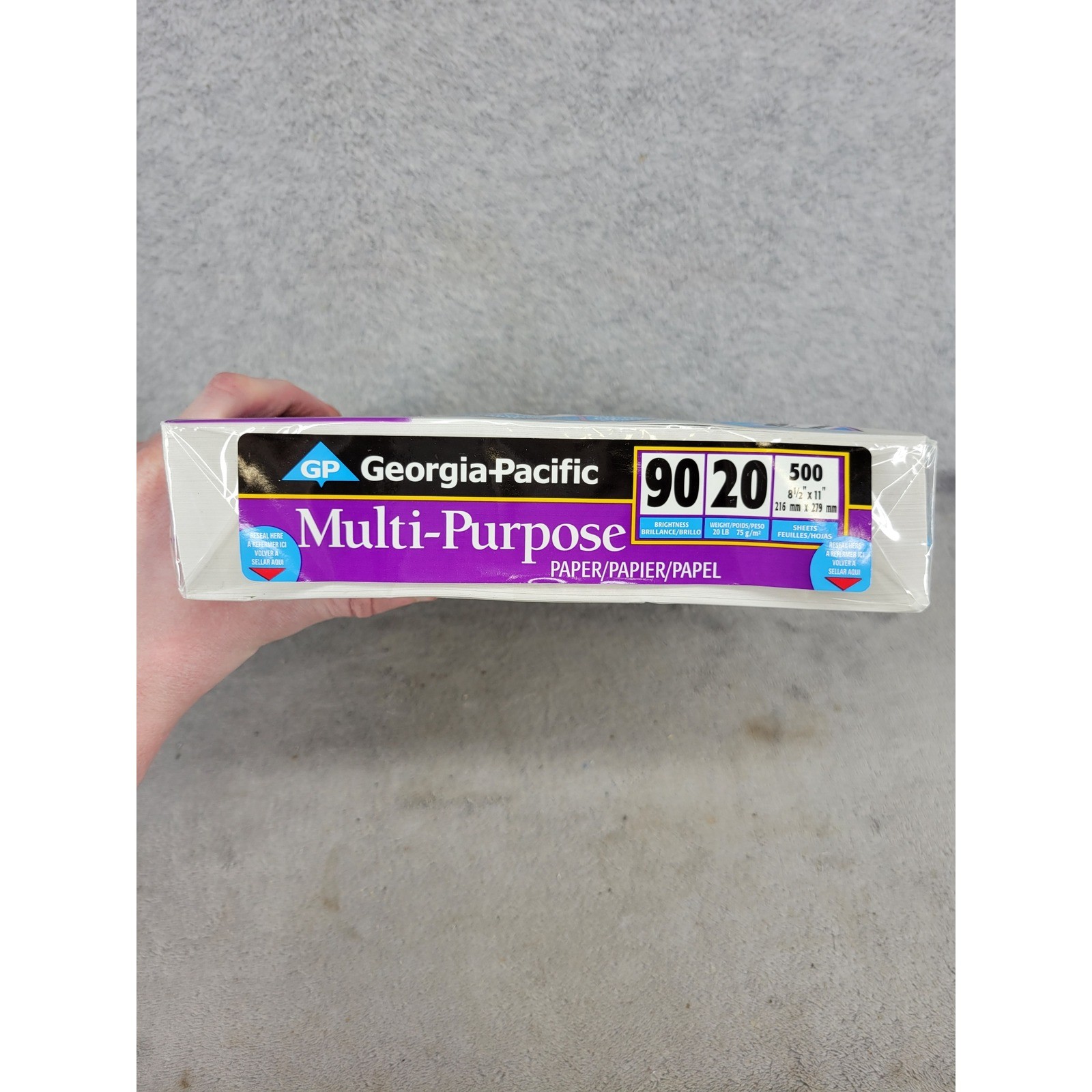 Georgia-Pacific Multi-Purpose Paper 500 Sheets 8.5×11 20lb 90 Brightness 214306