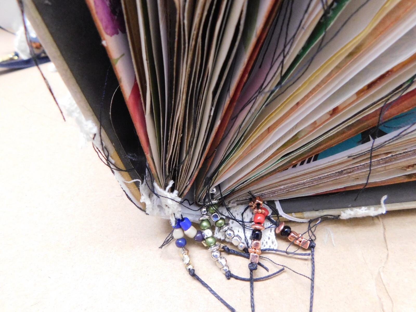 Junk Journal Handmade Chunky Vintage Style Handmade Hardcover /Ephemera Biege