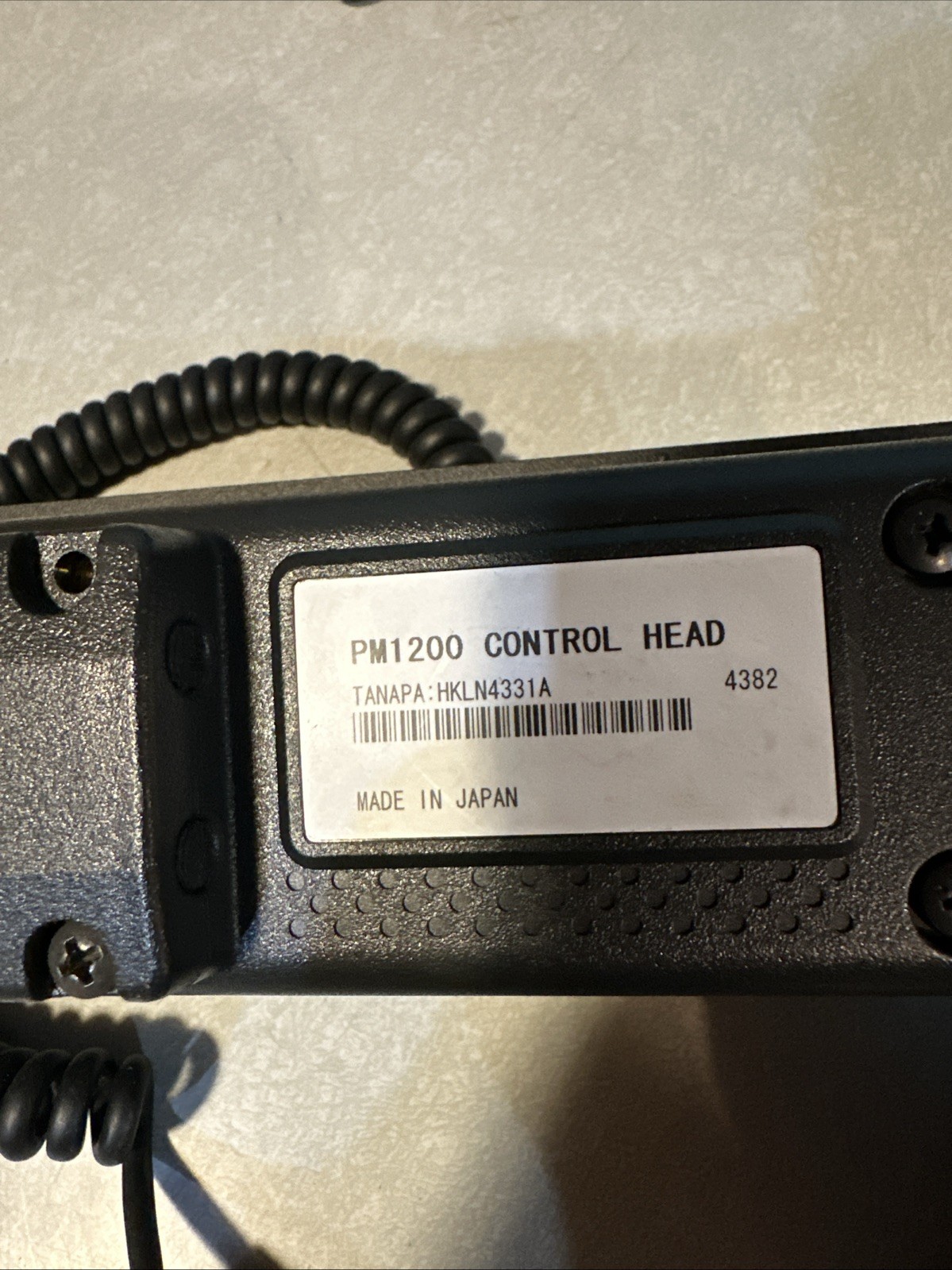 MOTOROLA PM1200 CONTROL HEAD & ACCESSORIES : HKLN4331A Face Bracket