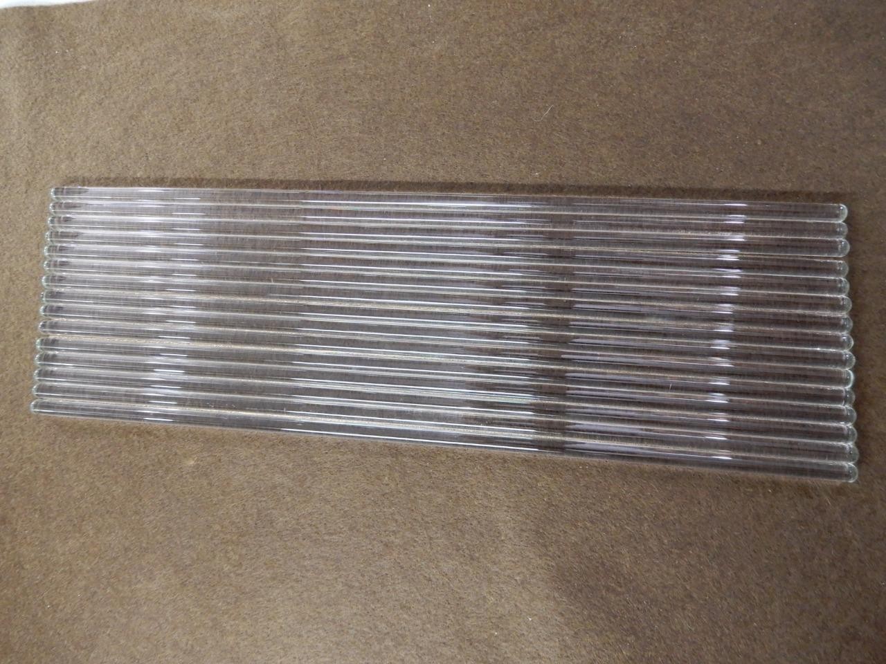 15 Pack 12″ Glass Stirring Rods Round ends for Science Education,Lab/Kitchen