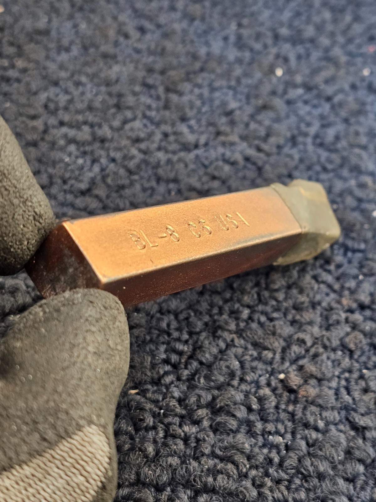 (QTY 12) ACT BL-8 C6: LEAD ANGLE TURNING CARBIDE TIPPED TOOL BITS