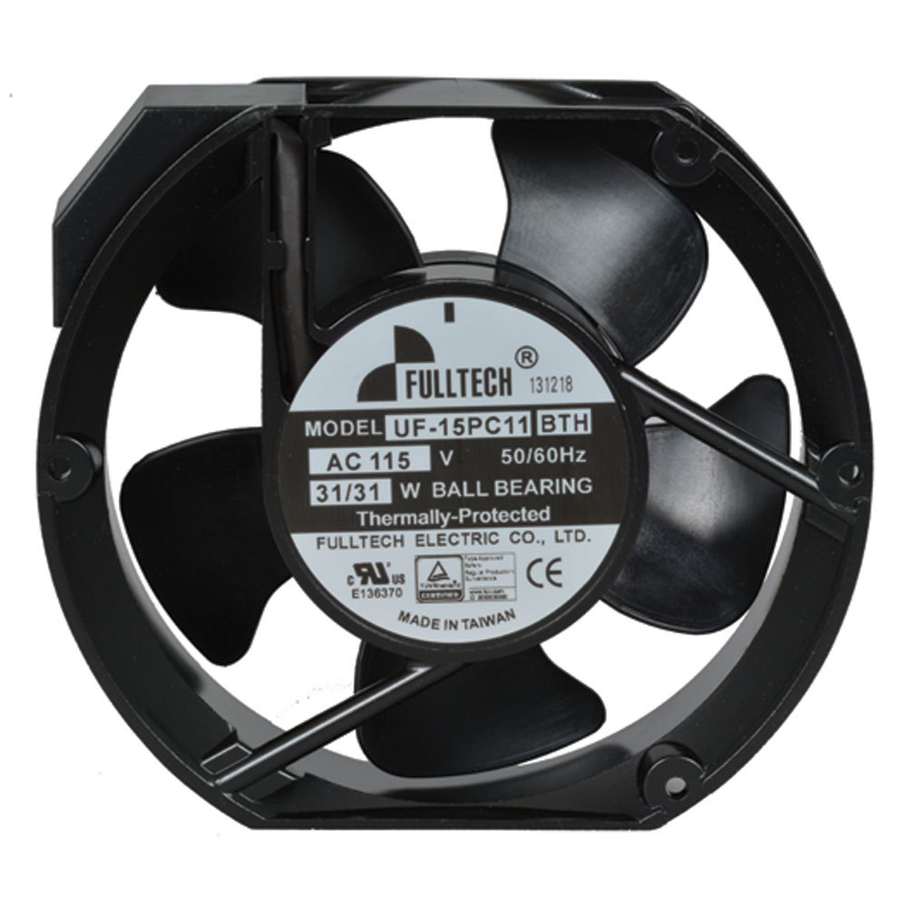 Fulltech Electric UF15PC11BTH 120V AC Tubeaxial Fan 172x150x51mm 226CFM