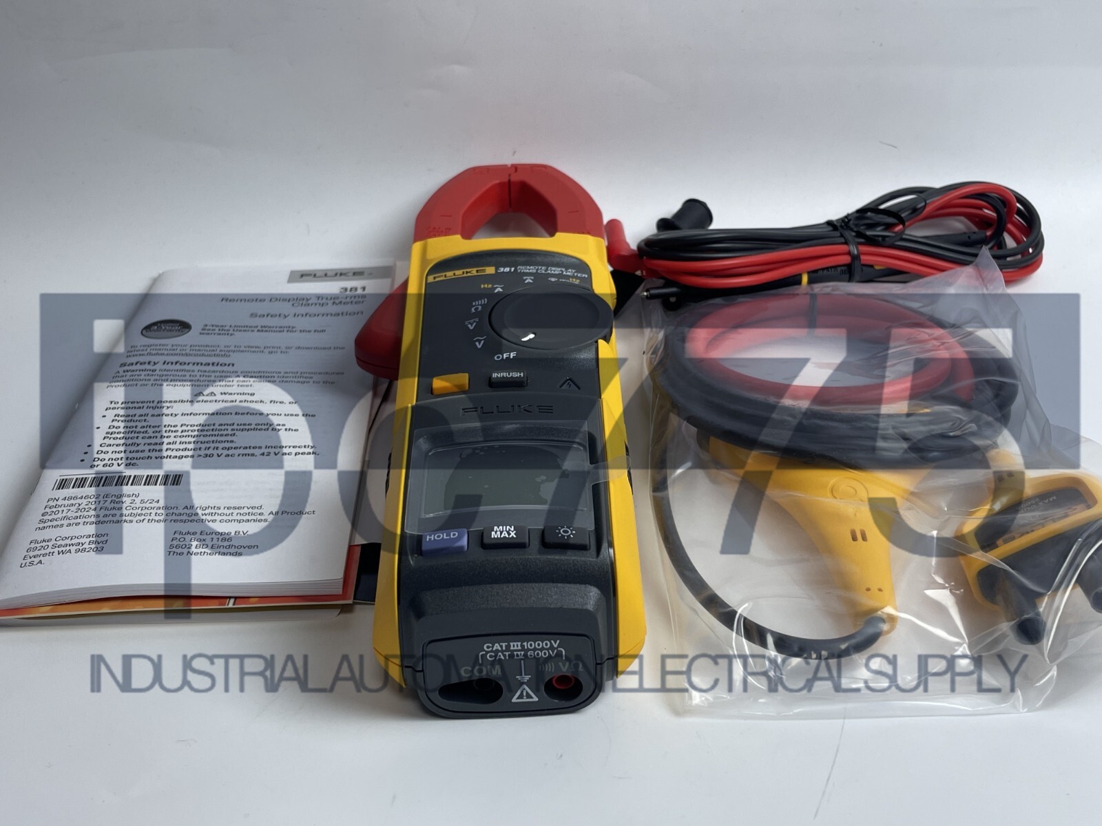 Fluke 381 Remote Display True RMS AC/DC Clamp Meter with iFlex NEW