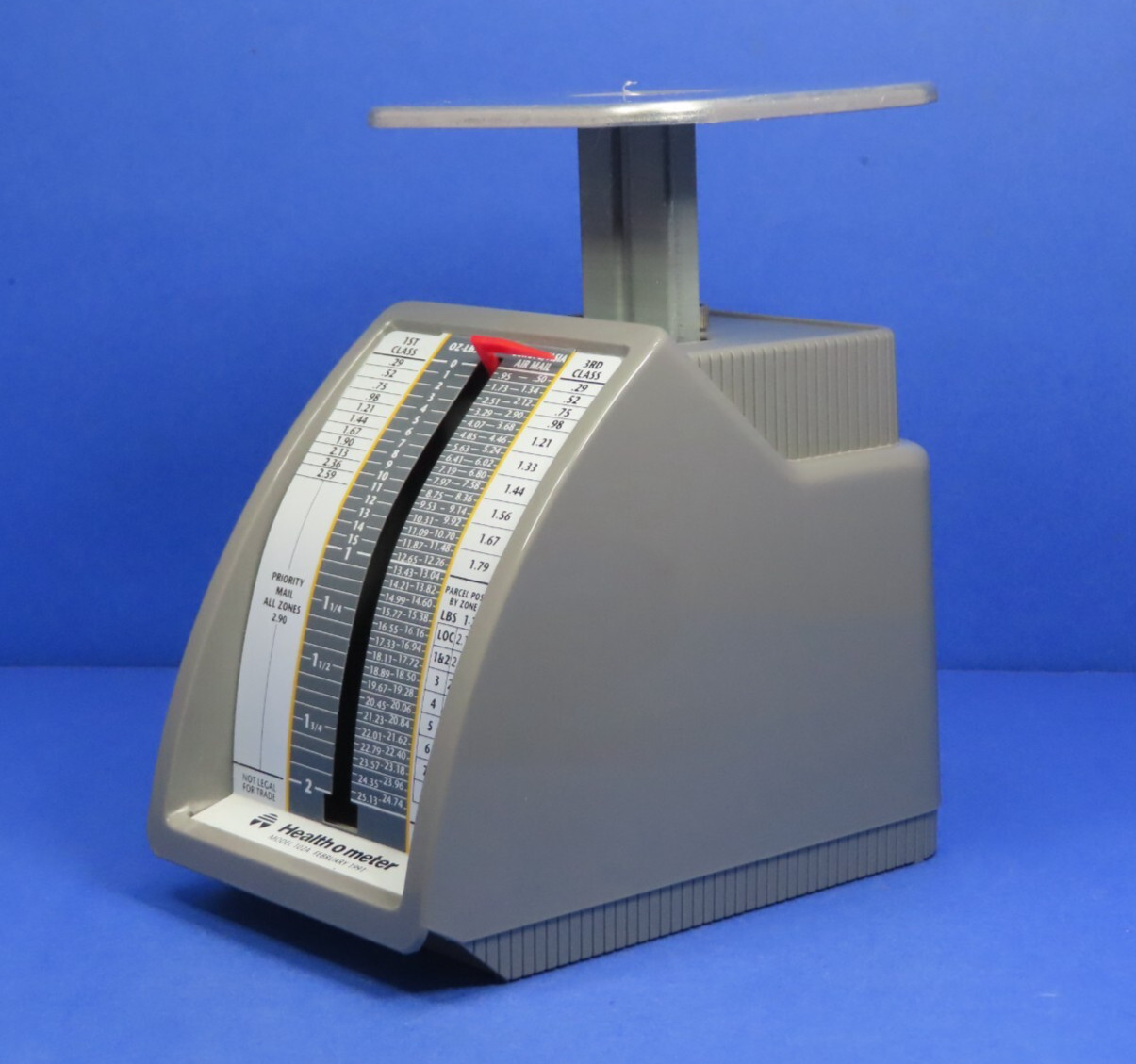 Vintage 1991 Health O Meter Model 102A Table Top Postal Scale 2 lb