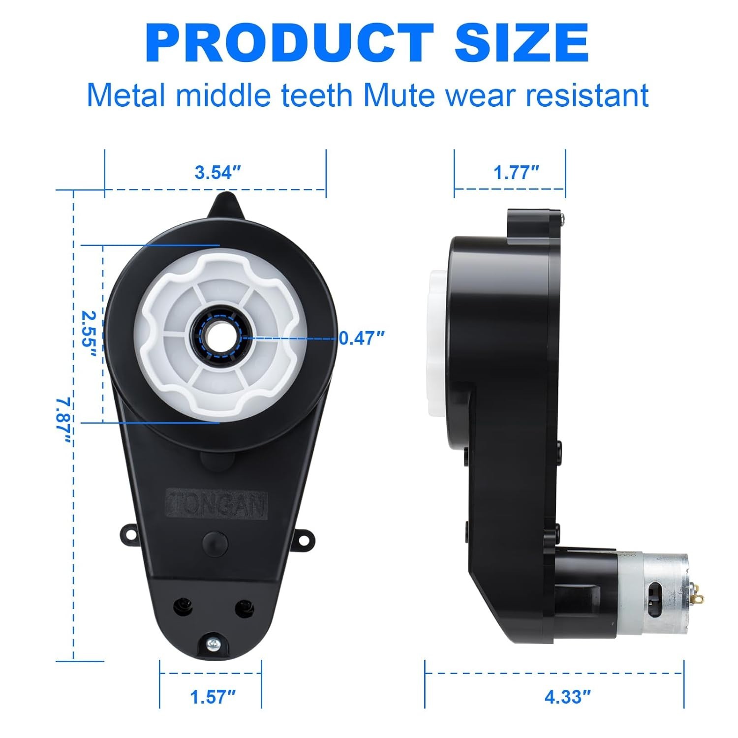 24V Motor-50000Rpm for Power Wheels,Rs555 High-Speed Steel Gears Motor Gearbox f
