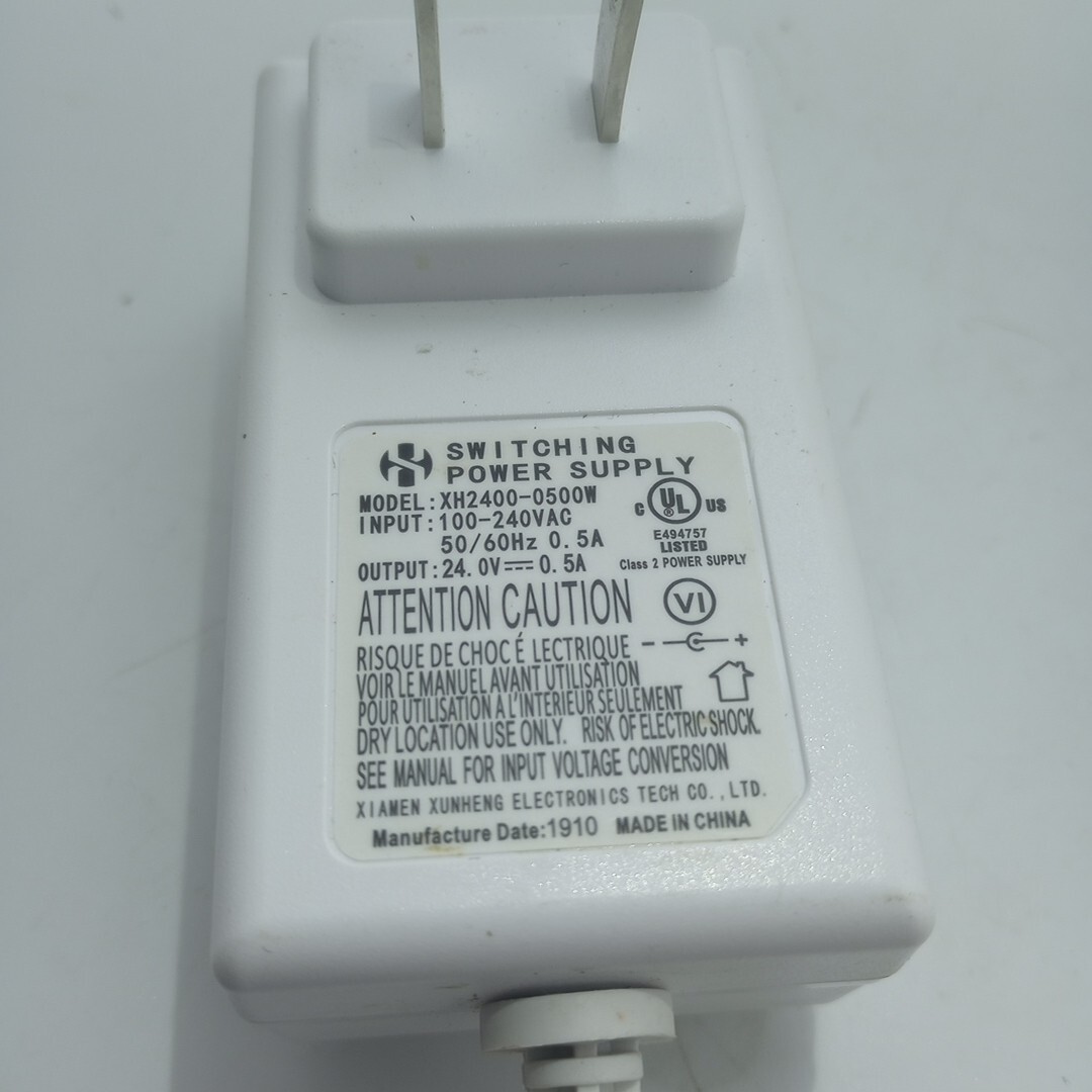 #K) Power Supply Humidifiers XH2400-0500W AC/DC Adapter 50/60HZ 0.5A 24.0V 12W