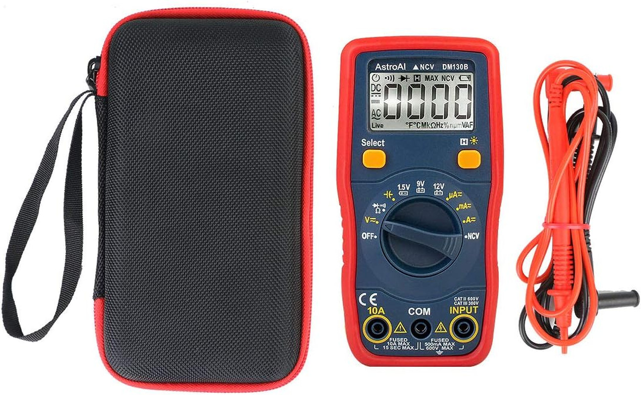 Hard Carrying Case Compatible with Astroai Digital Multimeter Voltage Tester 1.5