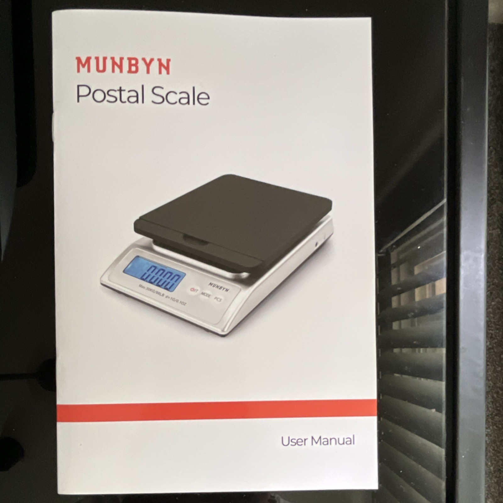 MUNBYN IPS01 Postal Scale Backlit LCD Display w/ AC Power Adapter