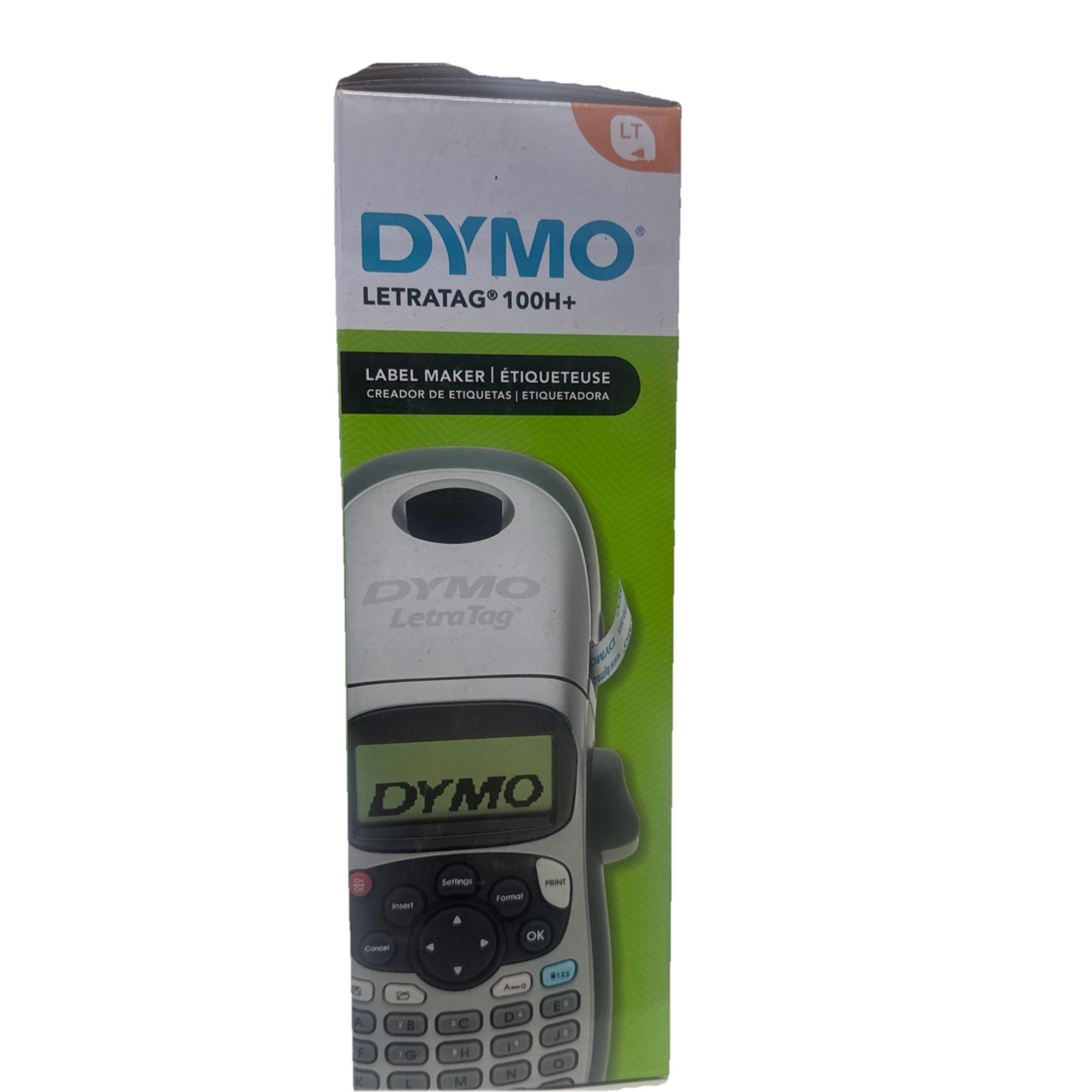 DYMO Portable Printer Handheld Label Maker Black Silver Letratag 100H New
