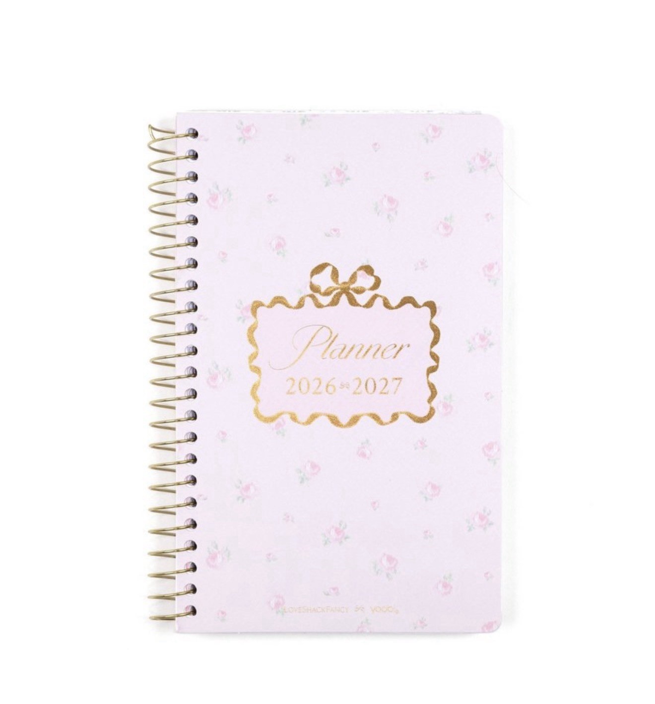 Love Shack Fancy X Target Yoobi Planner 5”x8”Everblooming Rosettes Ballet Bloom