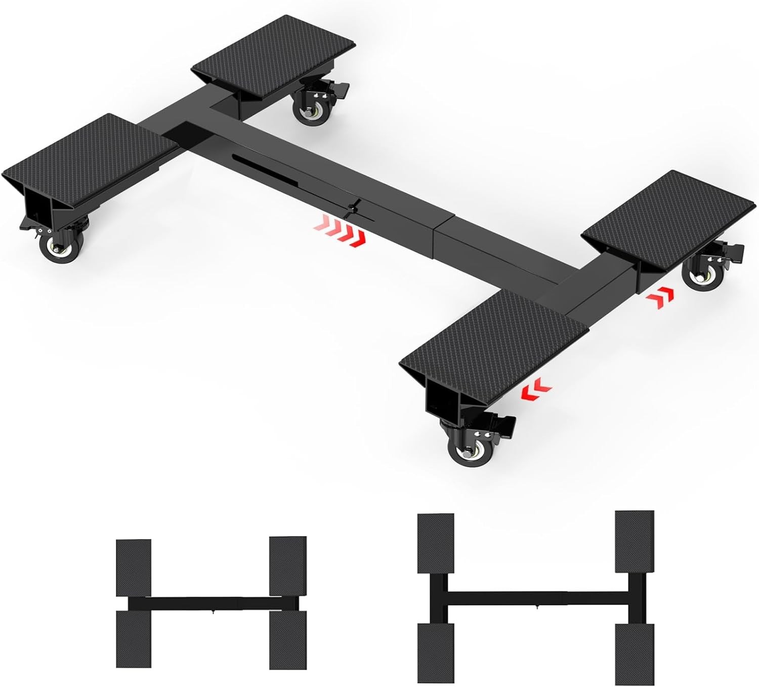 Furniture Dolly 1500LBS Capacity, Adjustable Heavy Duty Iron Moving Dolly Car…