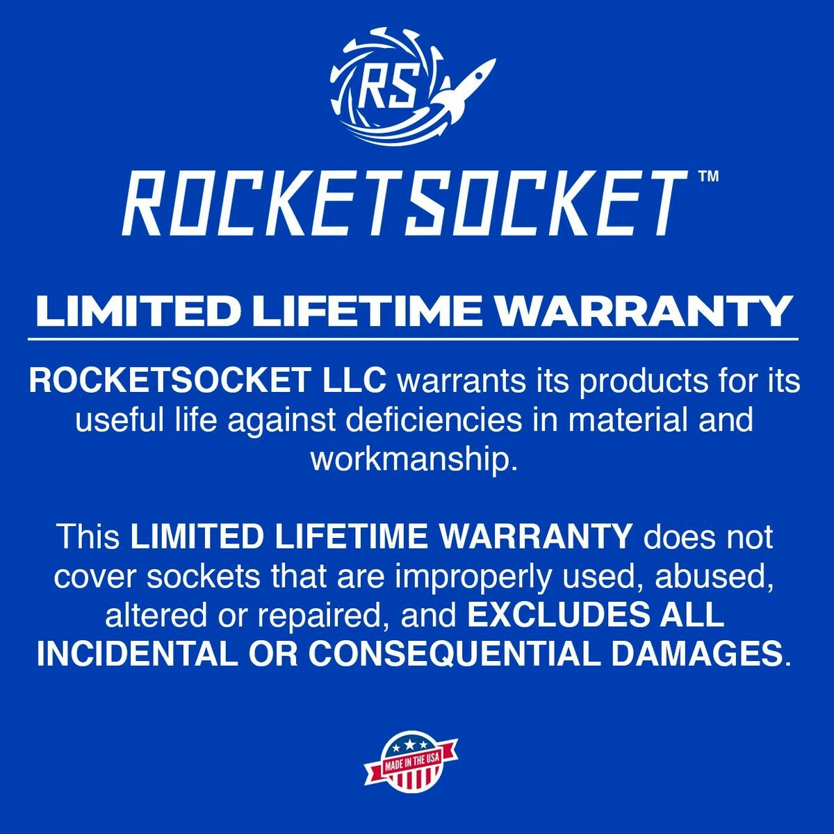 ROCKETSOCKET – Bolt, Nut & Screw Extraction Set – 7 pieces, 3/8″ Drive