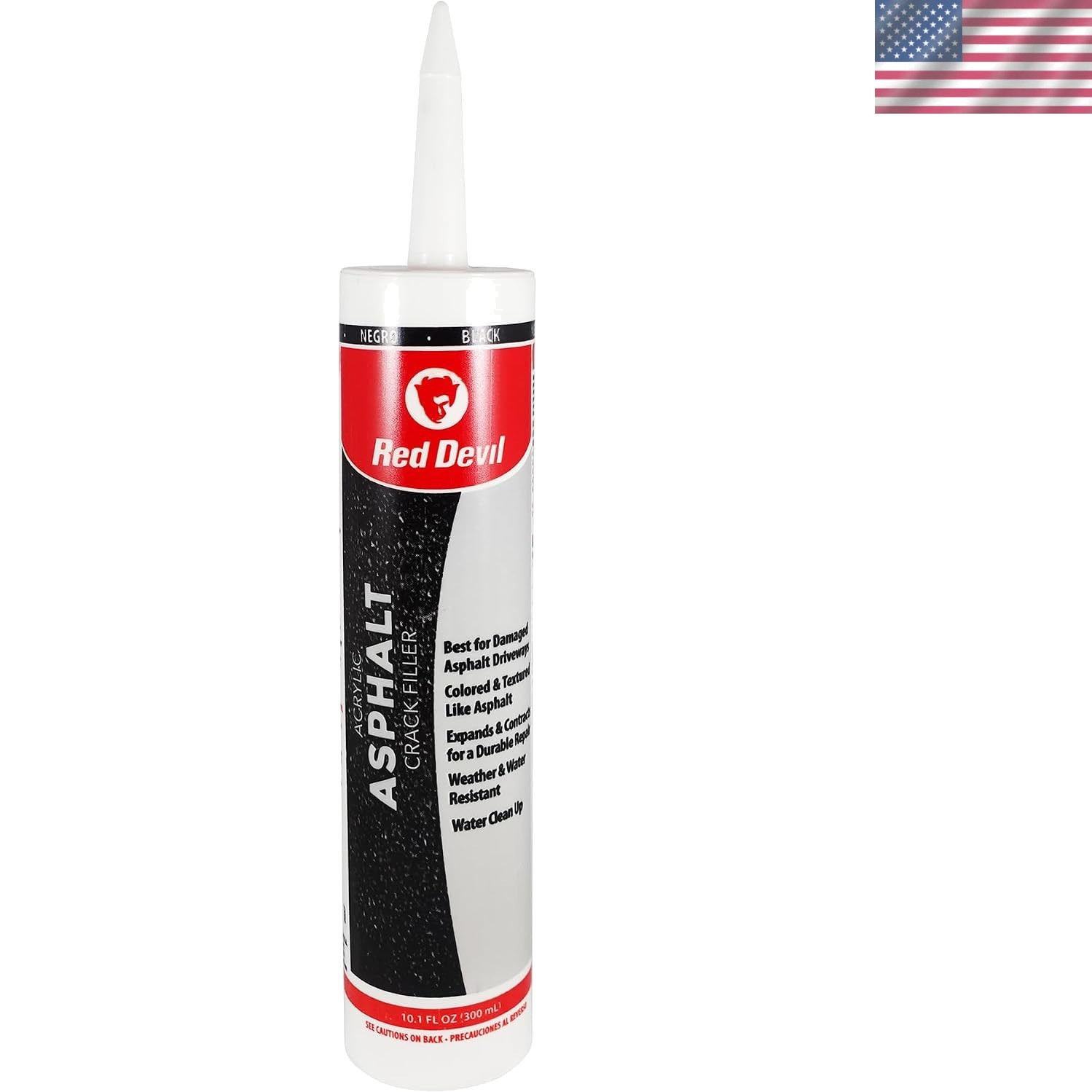 Asphalt Crack Filler Sealant | Water-Resistant Black Acrylic for Driveways, 1…