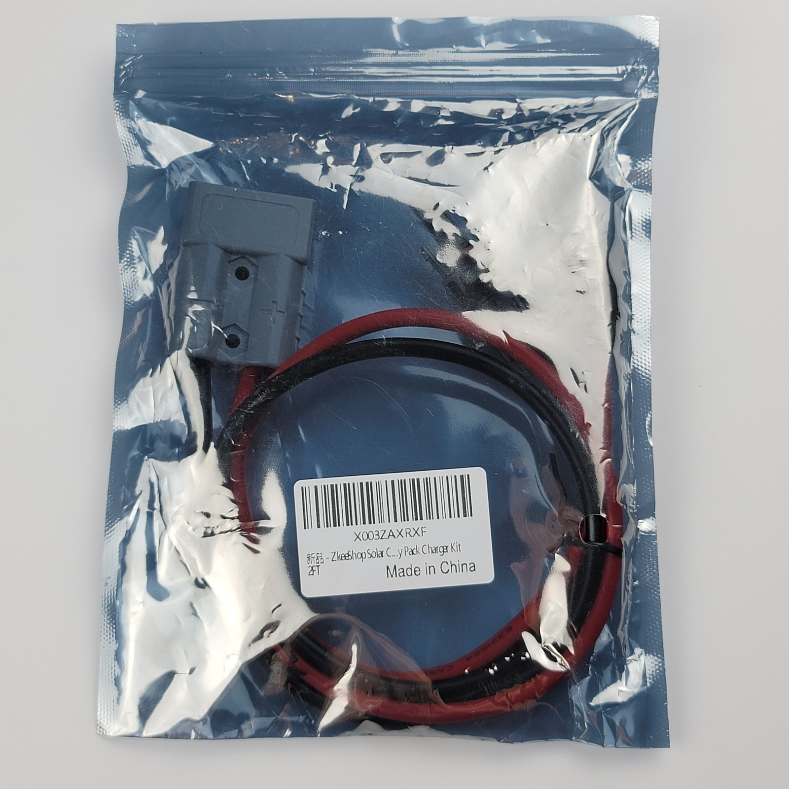 Solar Panel MC4 to Anderson SB50 Adapter Cable 10AWG 50A 600V Connector 2FT