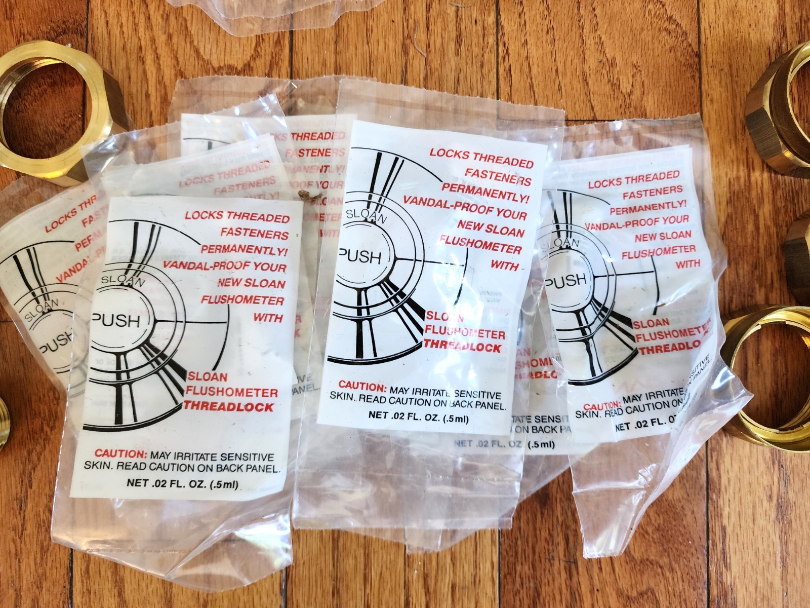 LOT OF 54 – SLOAN PARTS COUPLING ASSEMBLY 1 1/2» SLIP JOINT NUTS WASHERS ETC