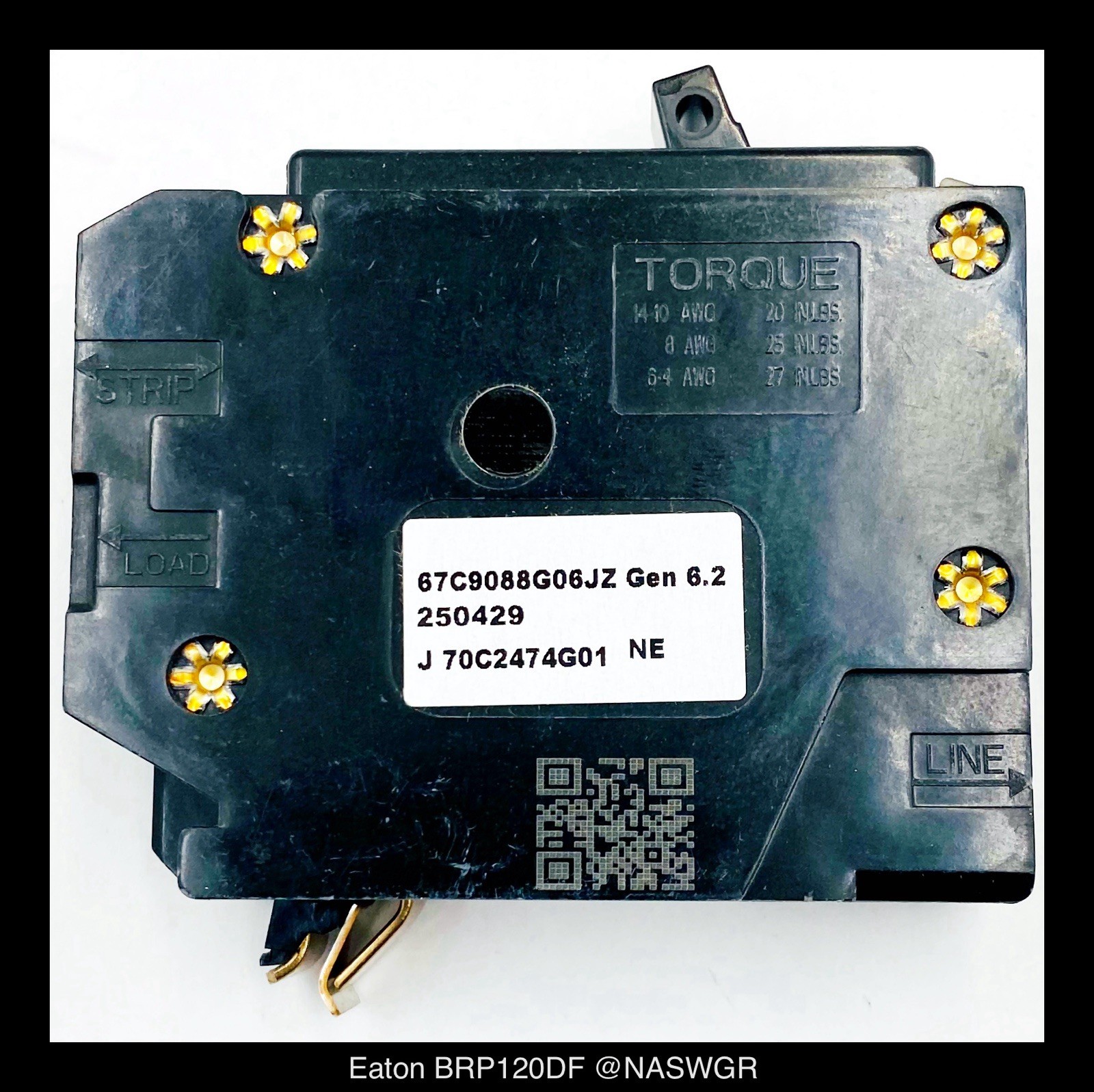 Eaton BRP120DF Arc Fault Ground Fault Circuit Breaker -20 Amp- Unused -Lot of 5