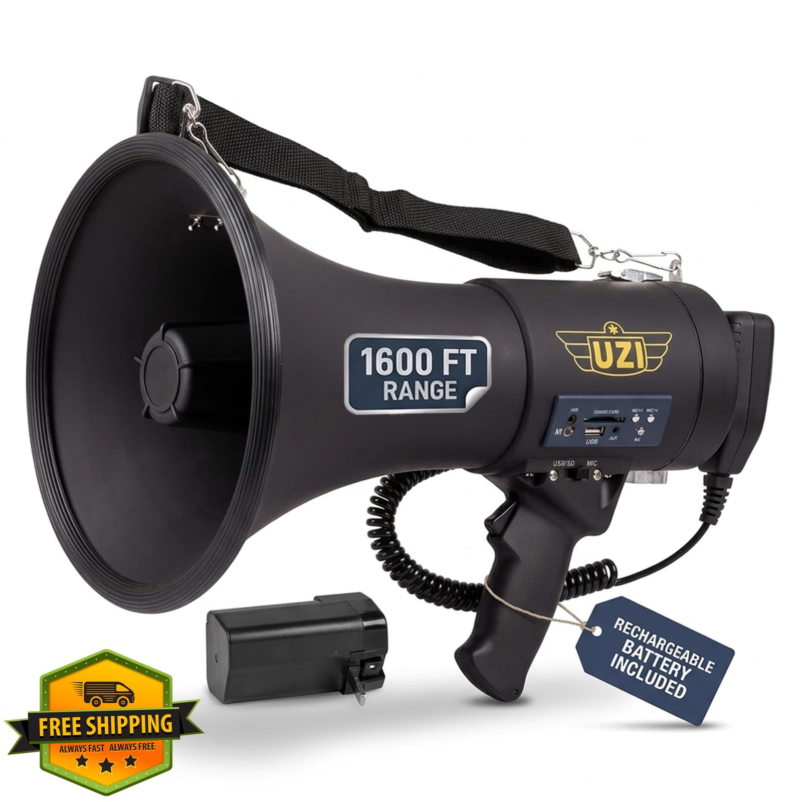 Uzi Megaphone 50W Round-2