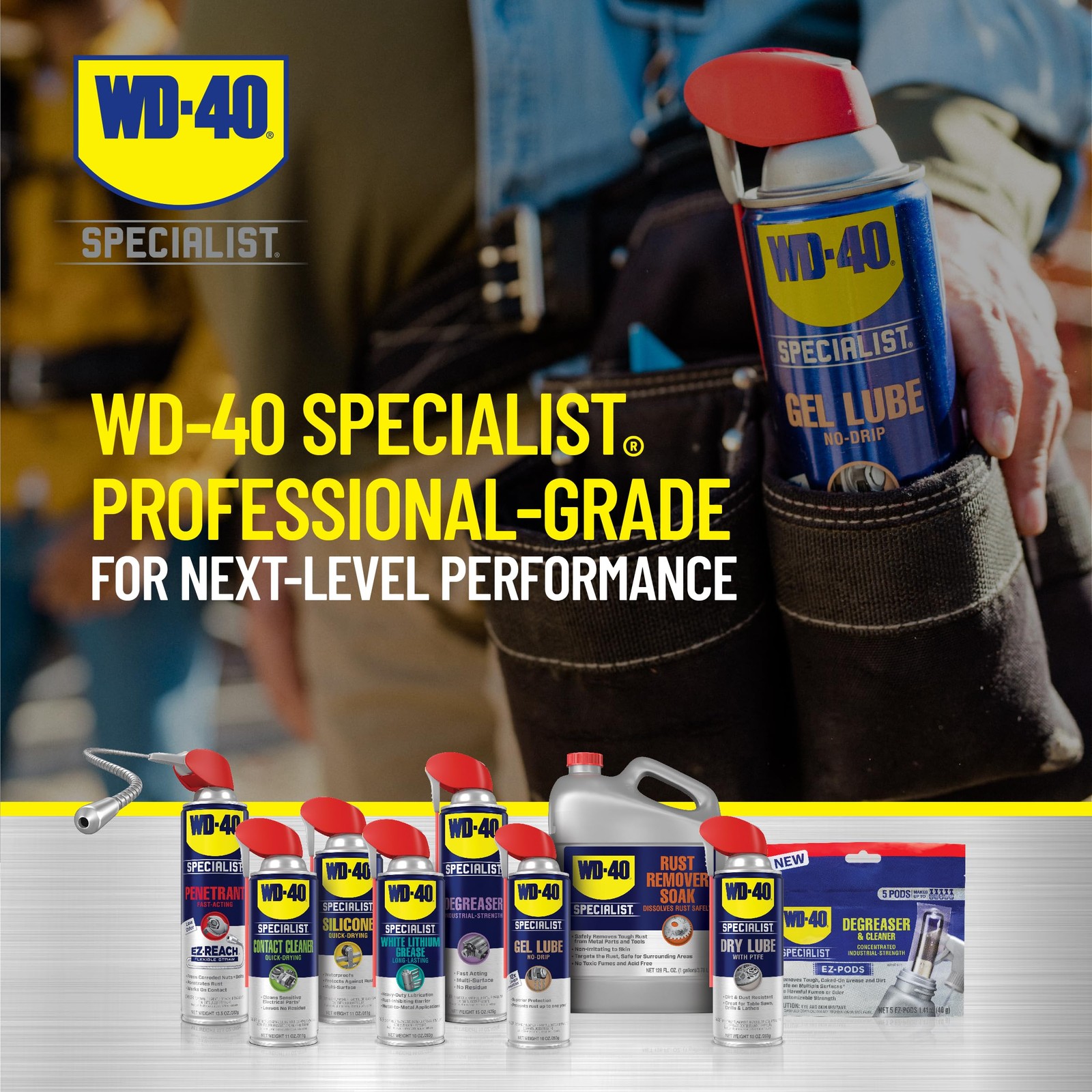 Specialist Gel Lube with Smart Straw Sprays 2 Ways 10 OZ 6-Pack