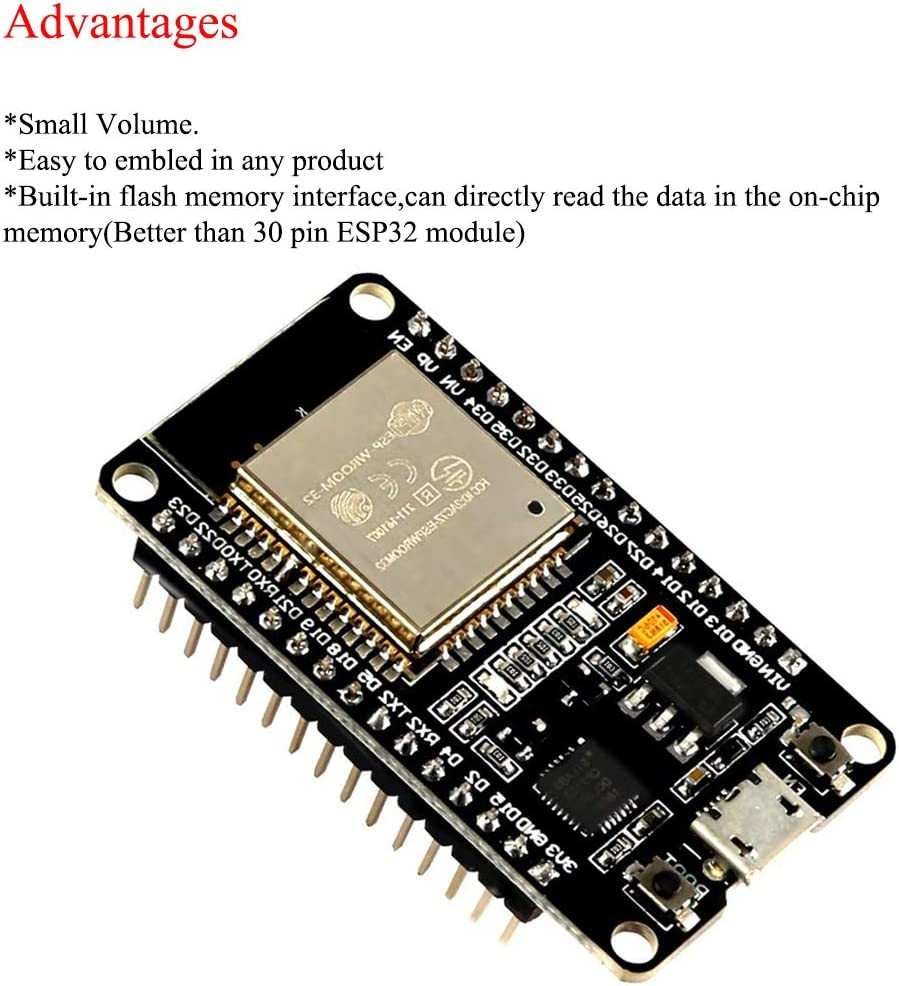 ESP-WROOM-32 ESP32 ESP-32S Development Board 2.4Ghz Dual-Mode Wifi + Bluetooth D
