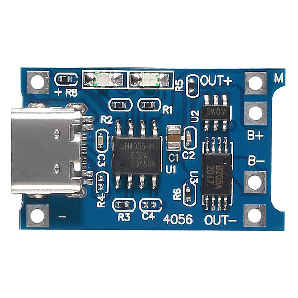 20PCS Type-C USB 5V 1A 18650 TP4056 Lithium Battery Charging Board Charger