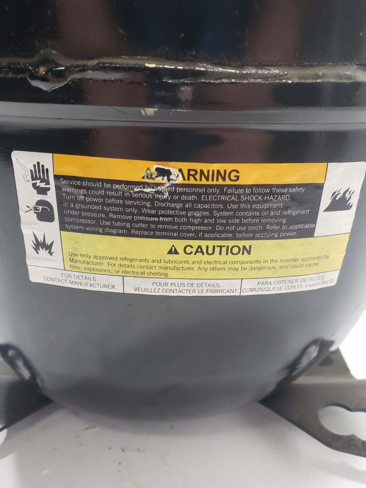 Emerson Copeland RST80C1E-PFV-202 Volts 208-230 PH1 60Hz LRA 46.0