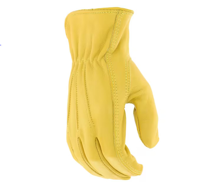 Grain Cowhide Leather Large Work Gloves