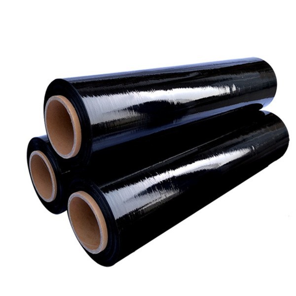 80 GAUGE – 4 Rolls Black Shrink Wrap Stretch Film 18″ X 1000′ Total 4000 FT