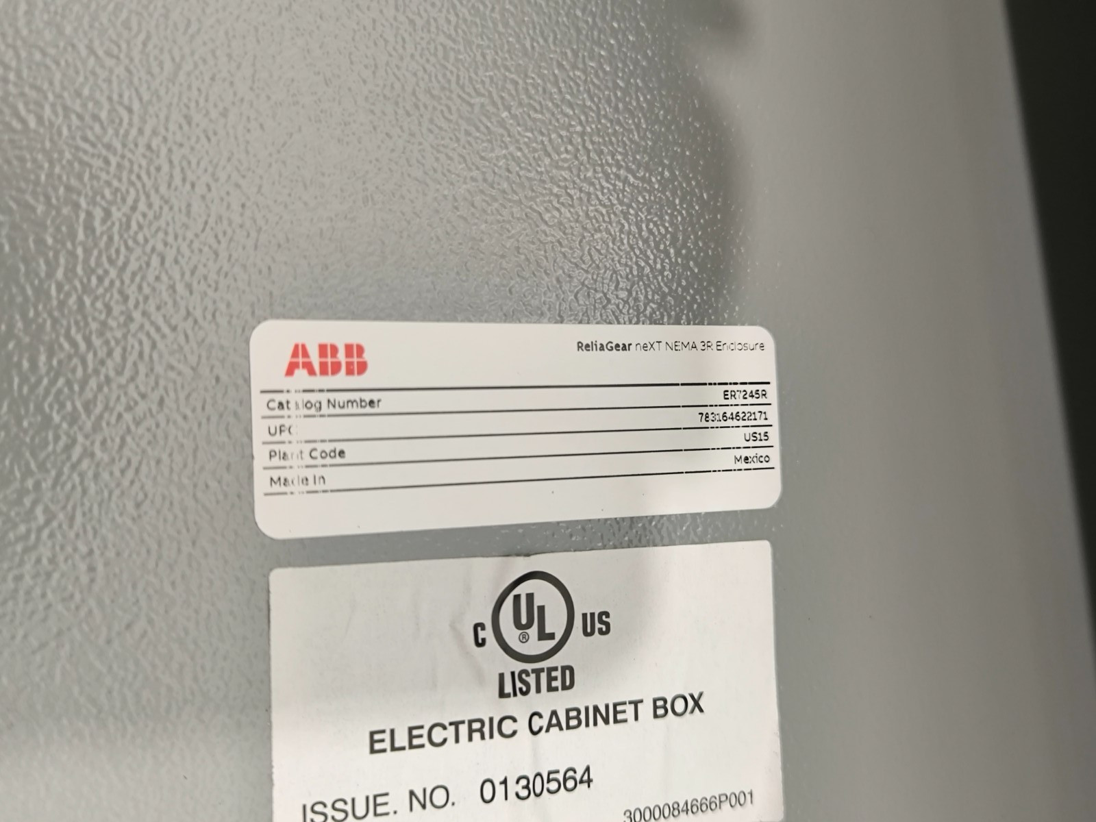 ABB GE IN2412BL3H1 ReliaGear neXT Power Panel 1200 Amp 480Y/277 V 3PH 4W 3R NOS