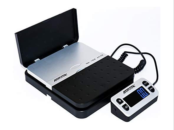 Accuteck ShipPro 110lbs x 0.1 oz. Digital Shipping Postal Postage Scale, Black