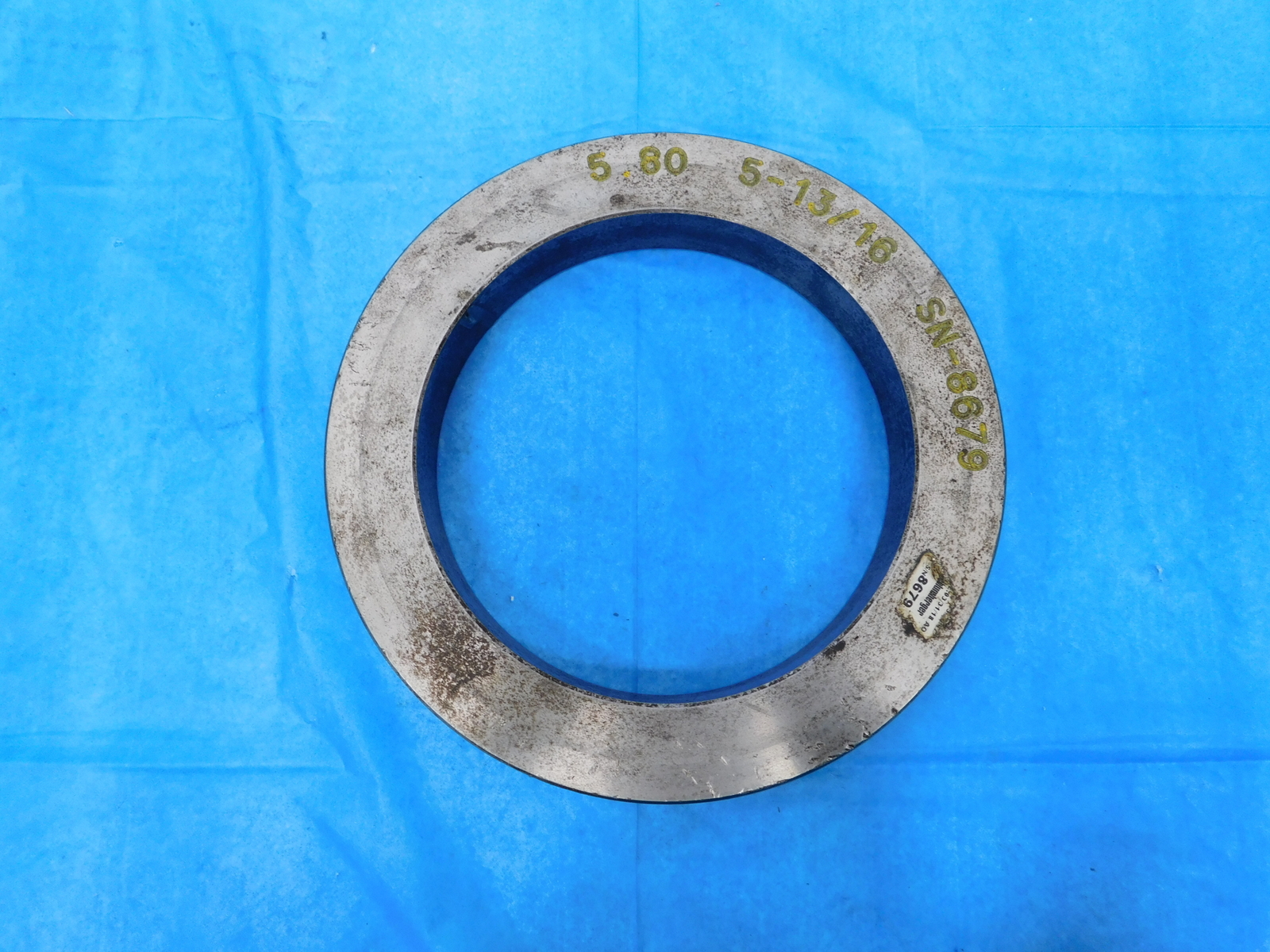 5.80 MASTER PLAIN BORE RING GAGE 5.75 OVERSIZE 147.320 mm 5.8000 147 mm