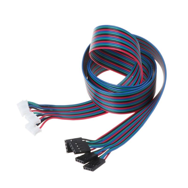 4pcs 100cm 4pin Stepper Motor Cables XH2.54 Terminal Wire For 3D Printer NEMA 17