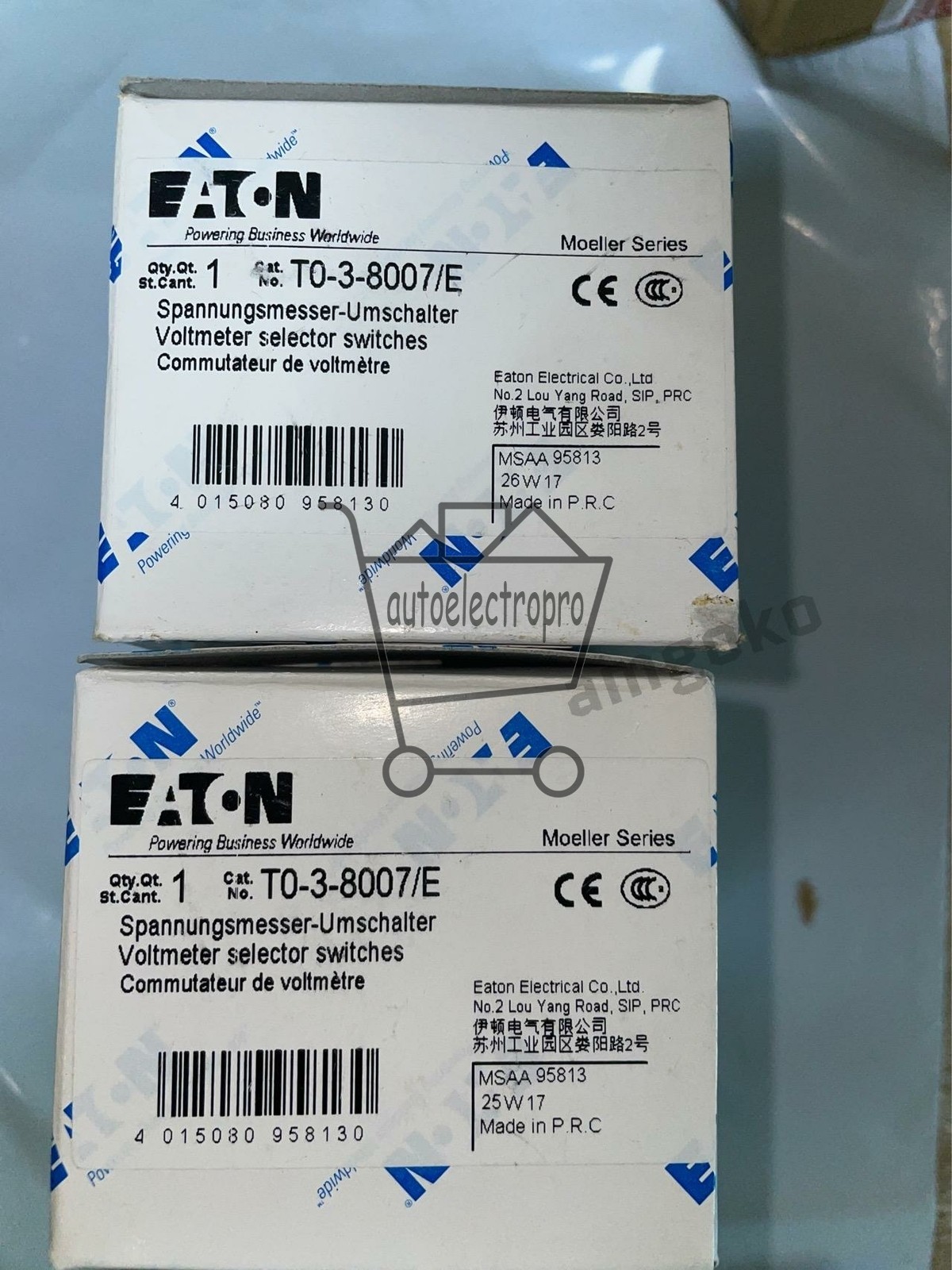 1PCS NEW EATON MOELLER T0-3-8007/E free shipping