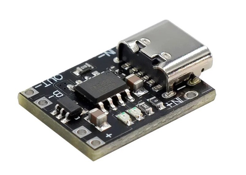 Tiny Smallest USB Type-C Ternary Lithium Battery Charger & Protection 3.7V 4.2V