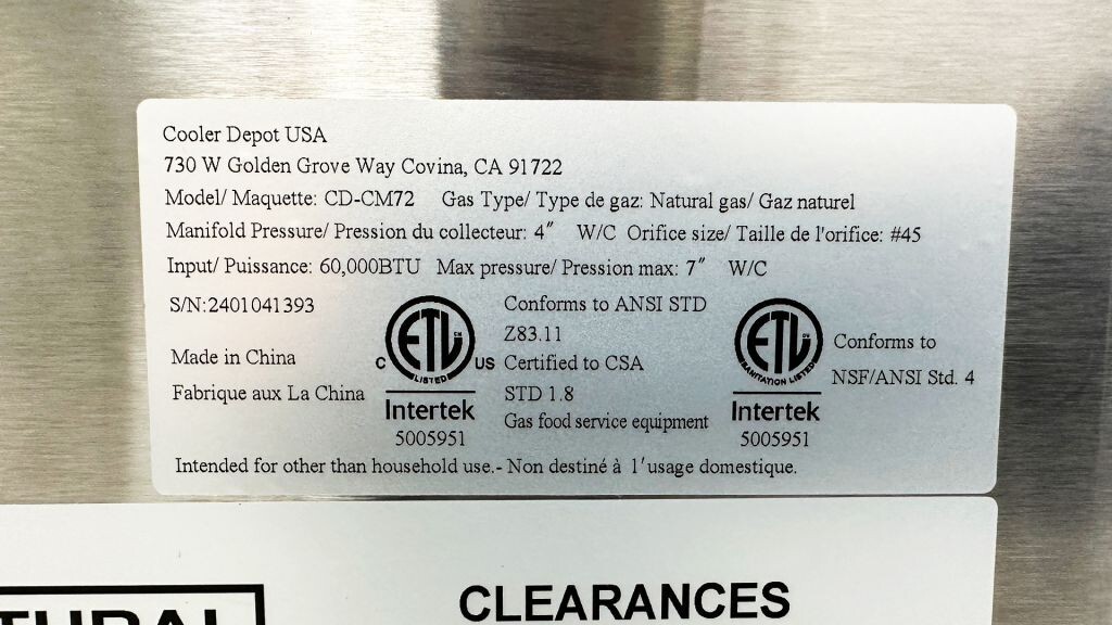NEW 72″ Commercial Broiler Cheese Melter Natural Gas Liquid Propane NG LP NSF