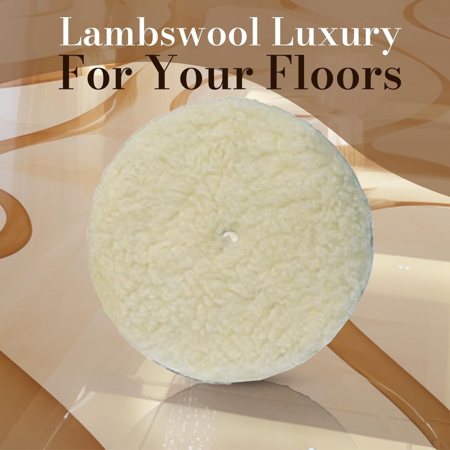 Koblenz Lambswool Pads with Foam Backing, Fits Most 6″ Home Floor Buffer Mach…