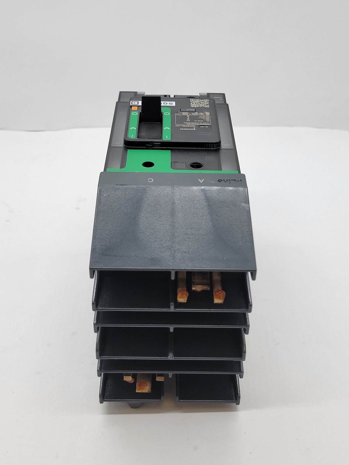 Square D BGA260302 PowerPact I-Line Circuit Breaker 30A 2P 600V 18KA BG30 Green